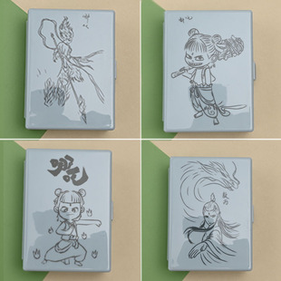 哪吒收纳盒雷杰多卡牌收纳盒定制卡盒游戏王卡盒宝可梦卡片盒