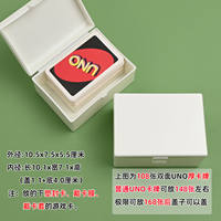 Portable UNO storage box, household covered box, box for organizing sundries and cosmetics, transparent cover for storage thumbnail 2
