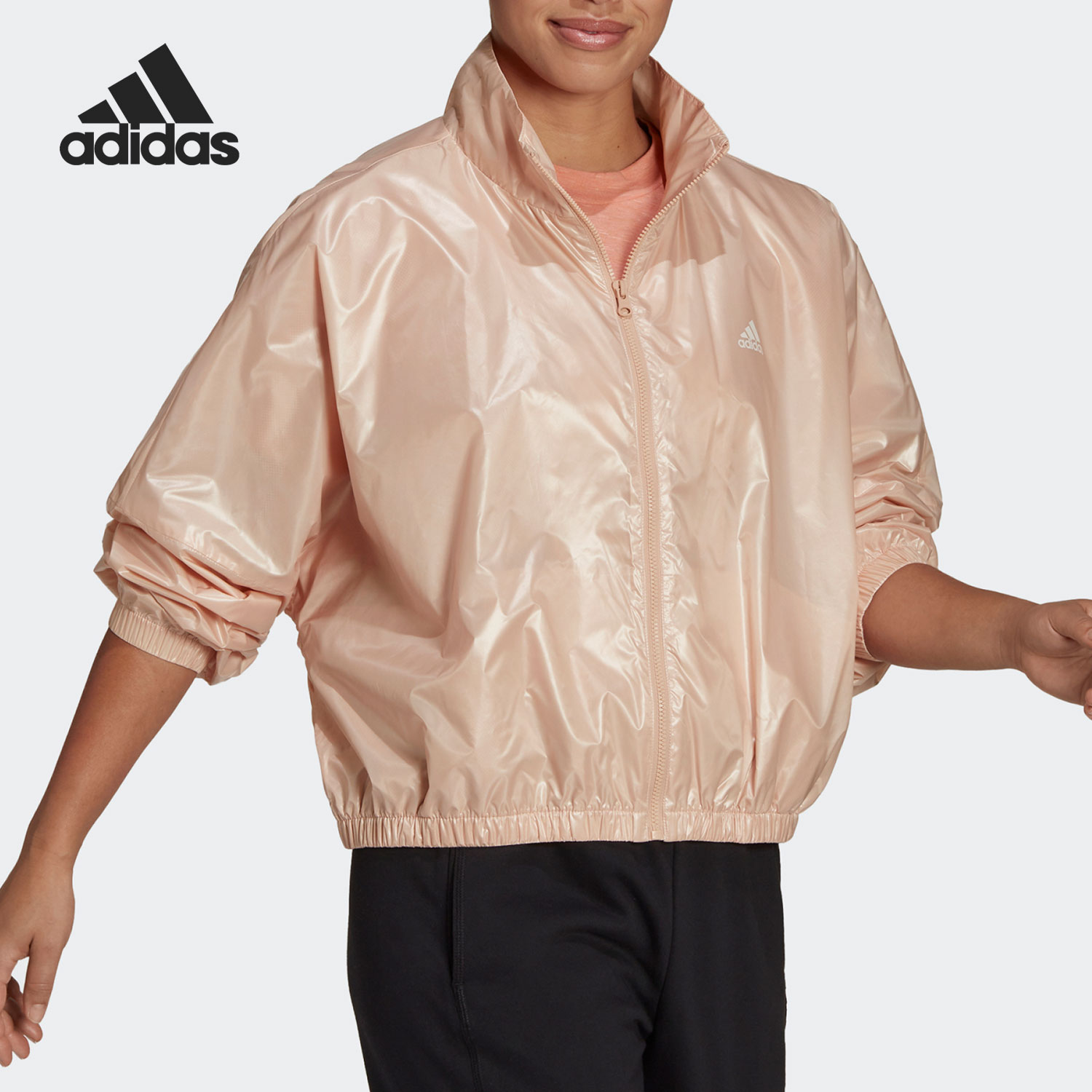 【正品】阿迪达斯女装夹克外套Adidas 新款立领运动服HI1198 巴掌