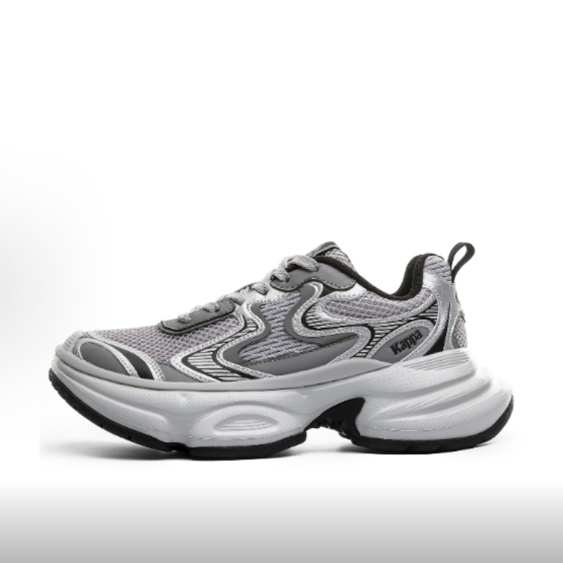 Kappa卡帕女款复古舒适贴合防滑耐磨低帮老爹鞋K0E25MC19CJ-138