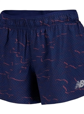 NEW BALANCE  RC Short 3 女梭织运动速干短裤藏青色 WS41201-NML