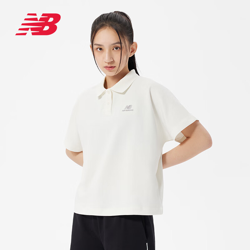NEW BALANCE 女款运动休闲短袖衬衫T恤 5FD24062-IV