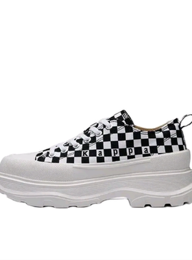 女子 棋盘格 潮流百搭 帆布鞋K0F45CC17CJ-012
