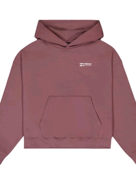 New Balance女子宽松保暖运动针织连帽卫衣WT33531-LIE