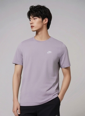耐克男子纯棉宽松短袖运动休闲T恤  AR4999-576 AC