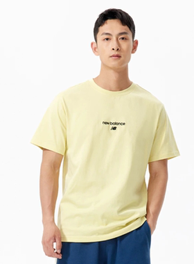 New Balance 男款圆领运动休闲潮流短袖T恤AMT22354-CYU