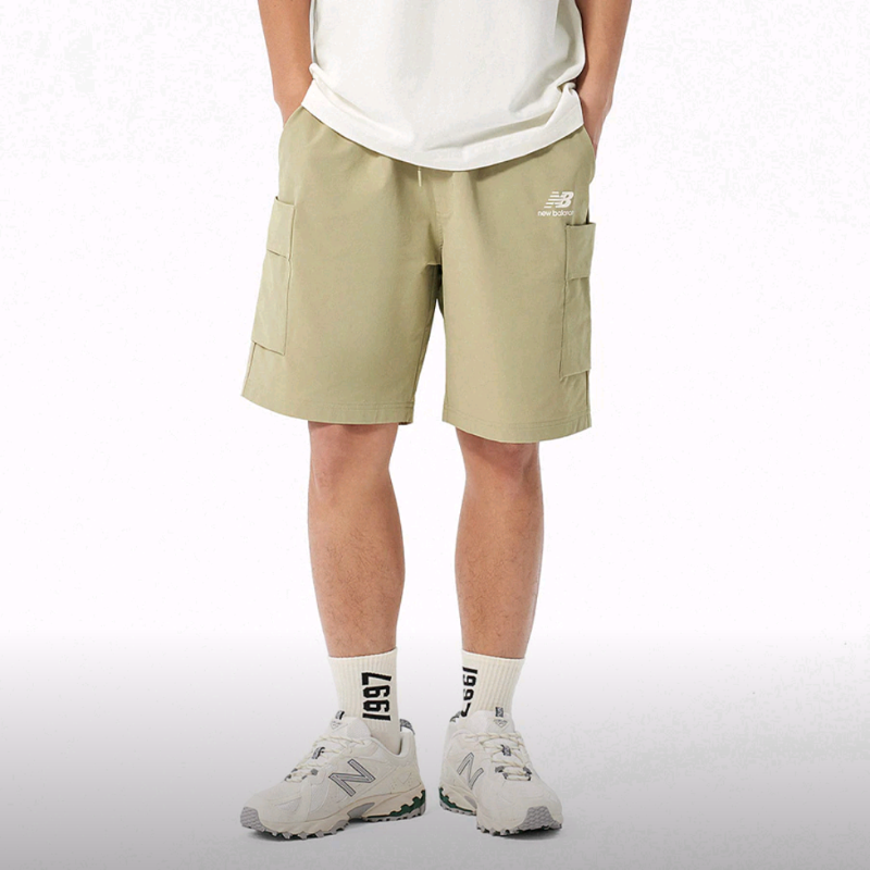 NEW BALANCE夏季休闲工装梭织短裤男五分裤裤AMS32370-FUG