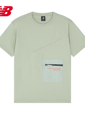 NEW BALANCE 夏季男款百搭运动休闲短袖T恤 AMT22362-DRA