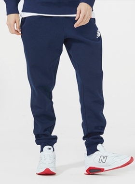 New Balance男蓝色针织运动休闲收口长裤卫裤MP83984-NV