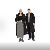 连帽羽绒服NPD46141 New Balance男纯色加厚防风保暖多口袋长款