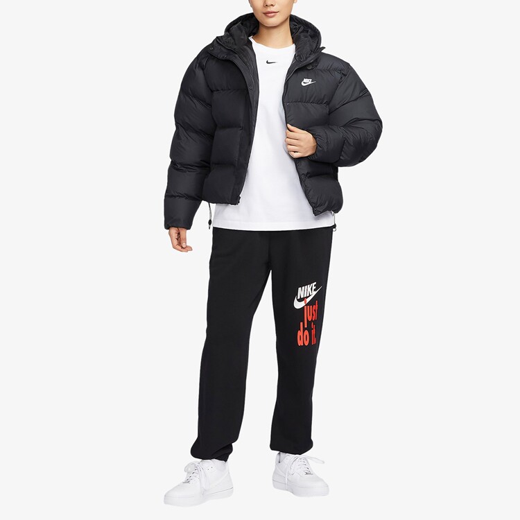 Nike_耐克冬季新款女子运动休闲保暖短款棉服FD8291-010