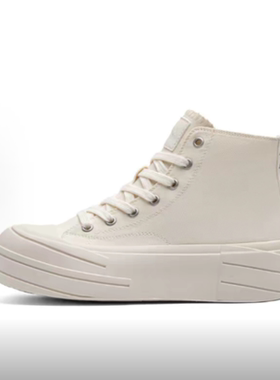 女款青春律动舒适百搭防滑耐磨高帮板鞋K0E25CC31J-012