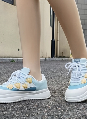 女款时尚百搭增高低帮板鞋 K0F65CC07CA-8012