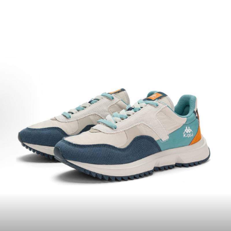 Kappa卡帕男女拼接复古百搭休闲低帮跑步鞋 K0DW5MM02D-133