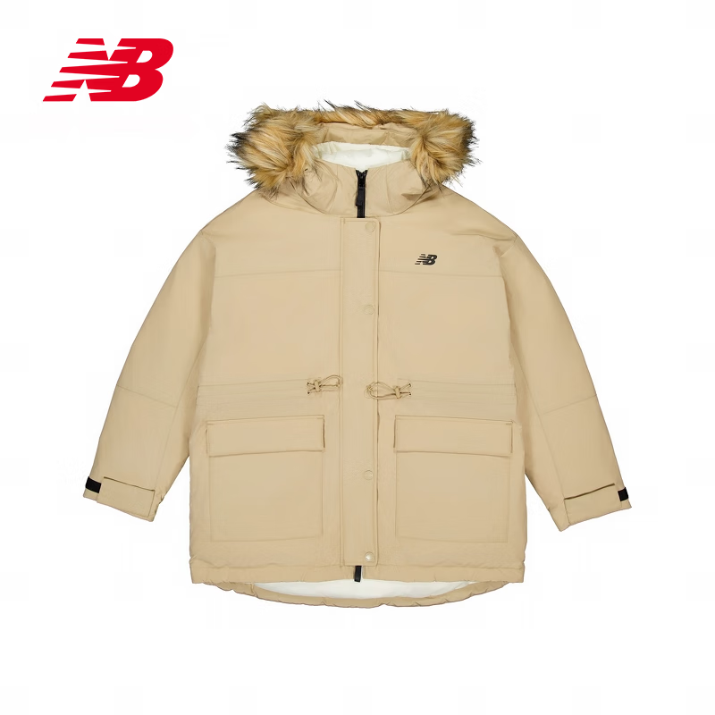 NEW BALANCE 女款经典短款鸭绒连帽服 AWJ33325-INC