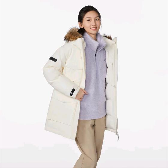New Balance女保暖鹅绒拉链连帽抗寒羽绒服NPD44152-WT
