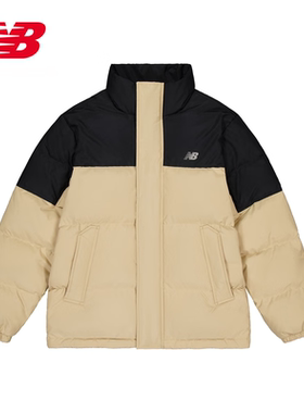 NEW BALANCE 羽绒服男短款鸭绒运动休闲保暖立领外套AMJ33340-INC
