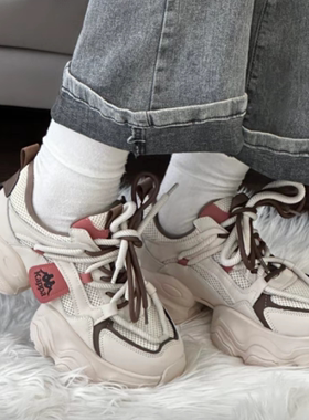 女子Y2K复古跑鞋厚底老爹鞋K0E25MC23J-602