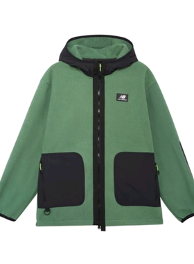 New Balance 男子秋冬舒适连帽绒感外套MJ23503-JD