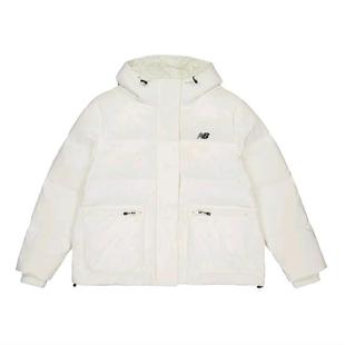 【微瑕】New Balance 女装保暖运动连帽鸭绒羽绒服 AWJ33330-CIC