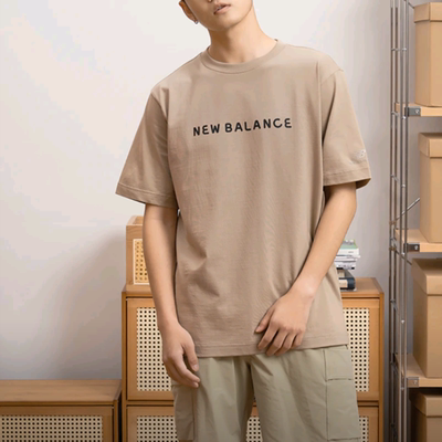 New Balance男女联名插画圆领休闲短袖T恤5ED26201-LBE