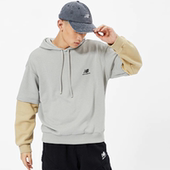 New SIY Balance男女情侣假两件休闲加绒连帽运动卫衣AMT13342