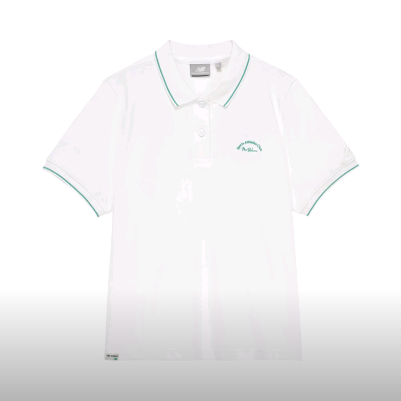 New Balance 女POLO衫夏季运动棉质休闲短袖5FD24252-WT
