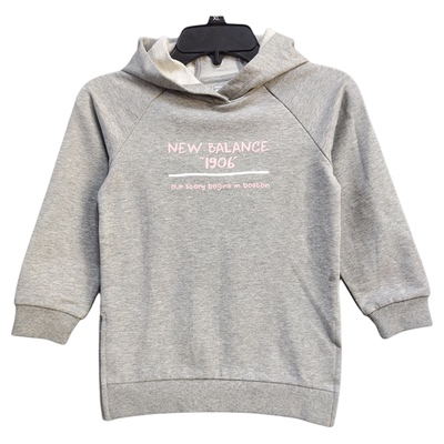 NEW BALANCE 女童春秋运动休闲连帽套头卫衣7C833172-MGR