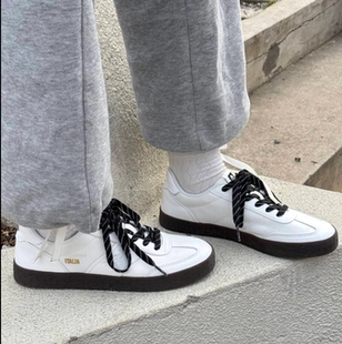 男女简约时尚 低帮德训鞋 K0FX5CC06F 012 休闲小白鞋