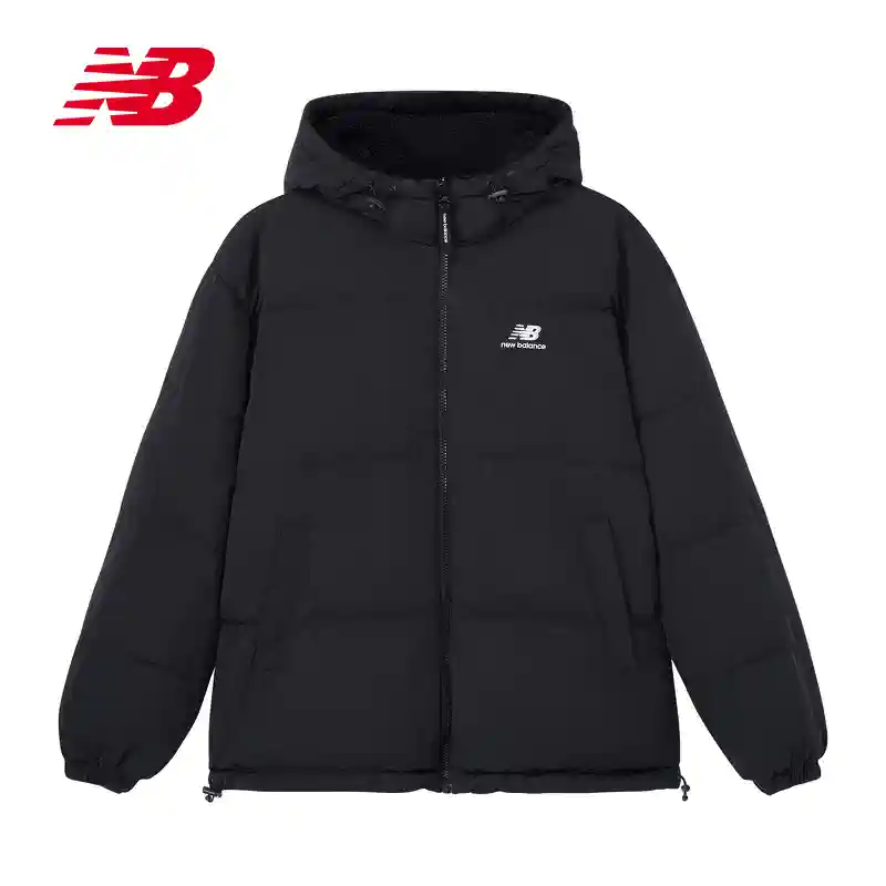 New Balance NB男女同款短款休闲两面穿羽绒服5PC44733-BK