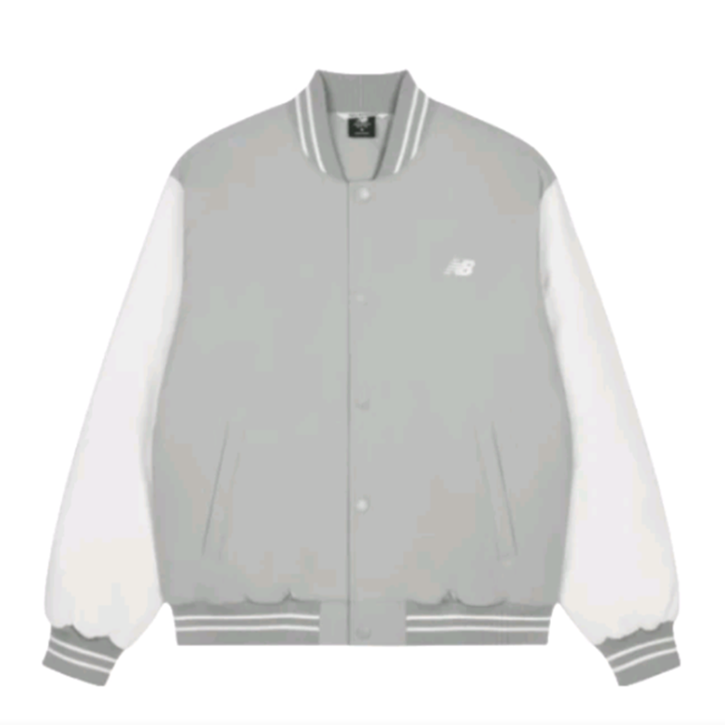New Balance 撞色拼接棒球服单排扣棉服 男款AMJ33332-TAG