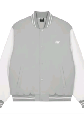 New Balance 撞色拼接棒球服单排扣棉服 男款AMJ33332-TAG