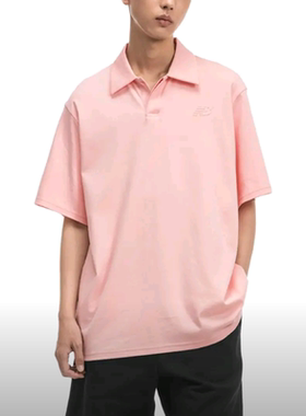 New Balance男女翻领运动休闲短袖T恤POLO衫5FD27041-PK