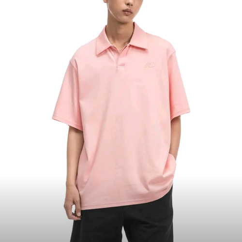New Balance男女翻领运动休闲短袖T恤POLO衫5FD27041-PK