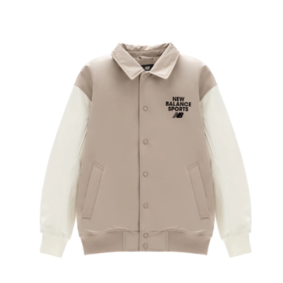 New Balance男女同款梭织立领秋冬棉服外套5QD12083-LBE