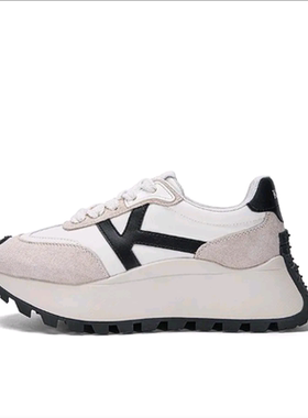 女子防滑耐磨轻便厚底运动休闲鞋 K0E25MC48J-027