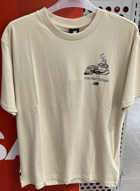 New Balance男款轻薄透气圆领舒适休闲短袖T恤 AMT31561-BE