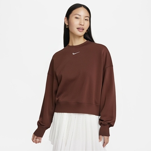 218 Nike DQ5762 宽松运动卫衣套头衫 耐克女子秋冬加绒短款