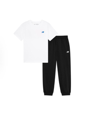 New Balance儿童运动休闲短袖长裤套装2SD2S143-WT