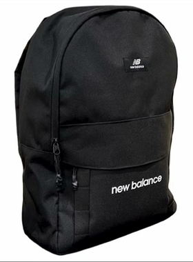 New Balance 字母Logo徽标拉链开合 织物 双肩包  LAB33405-BK