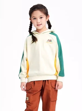 NEW BALANCE 童装中大童春季连帽运动休闲卫衣 7CD36103-IV