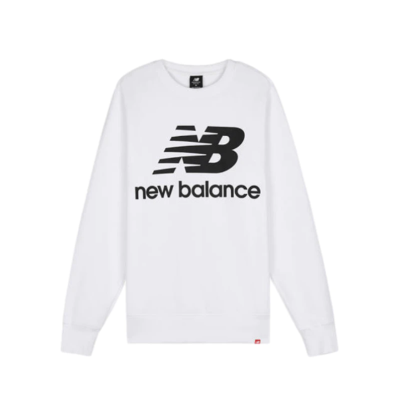 New Balance 男款时尚LOGO圆领卫衣套头衫AMT03560-WT