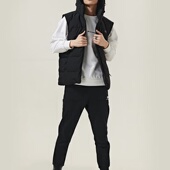 BALANCE NJD46101 男款 保暖连帽休闲运动羽绒马甲 秋冬季 NEW