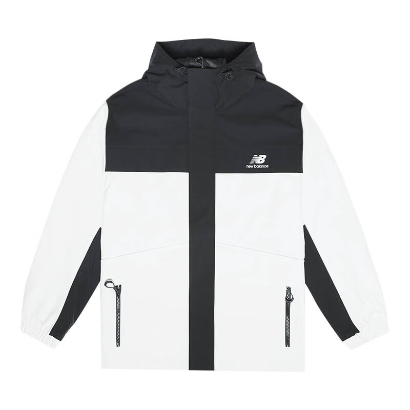 NEW BALANCE休闲连帽防风工装夹克男女百搭梭织外套 AMJ33359-CIC
