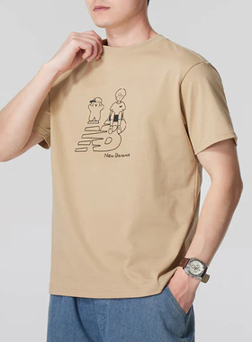 New Balance向心生活联名男女圆领短袖T恤AMT42337-INC