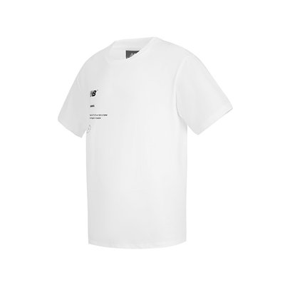 New Balance 男女款夏季圆领运动跑步休闲短袖T恤5EC2U863-WT