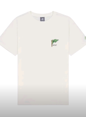 New Balance NB 夏季男女休闲时尚运动纯棉短袖T恤AMT41361-CIC