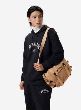 NEW BALANCE 卫衣男款潮流简约休闲舒适连帽套头衫MT41916-BK