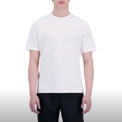 New Balance男 夏季后背印花休闲圆领短袖T恤AMT31559-SST