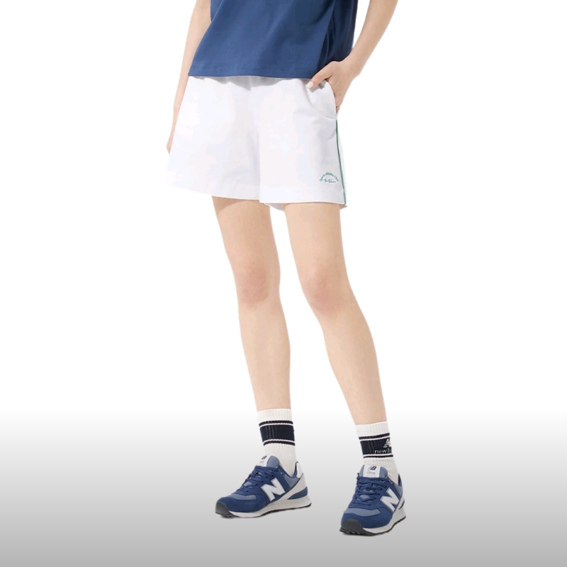 New Balance 短裤女夏季运动休闲纯棉五分裤5VD24272-WT